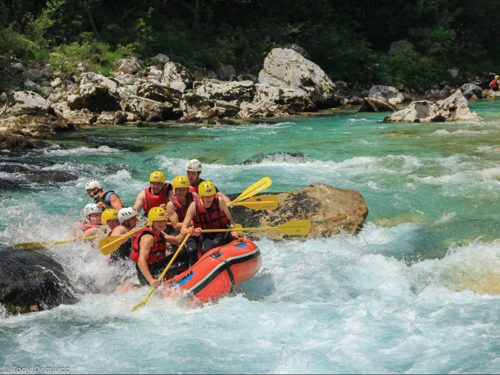 Rafting at Soča river